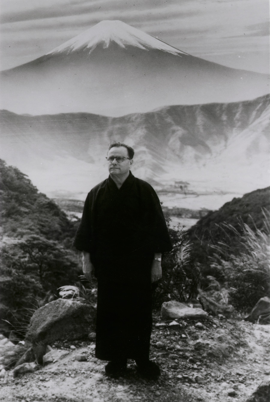 Joseph Cassuto in Front of Mount Fuji, Japan