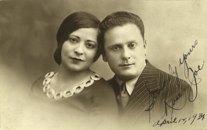 Rose and Joseph Cassuto Wedding Portrait