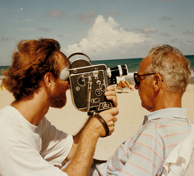 Oscar & Alan on Florida Beach #2 (Circa 1993)