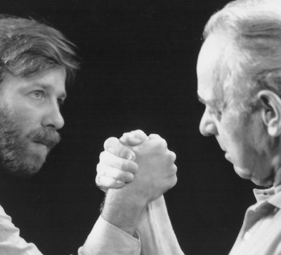 Oscar & Alan Arm Wrestling (Photo: D.W. Leitner)