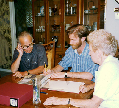 Alan Researching Family History (1995)